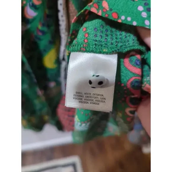 Maeve Anthropologie Green Printed Janis Dress - Picture 6 of 6